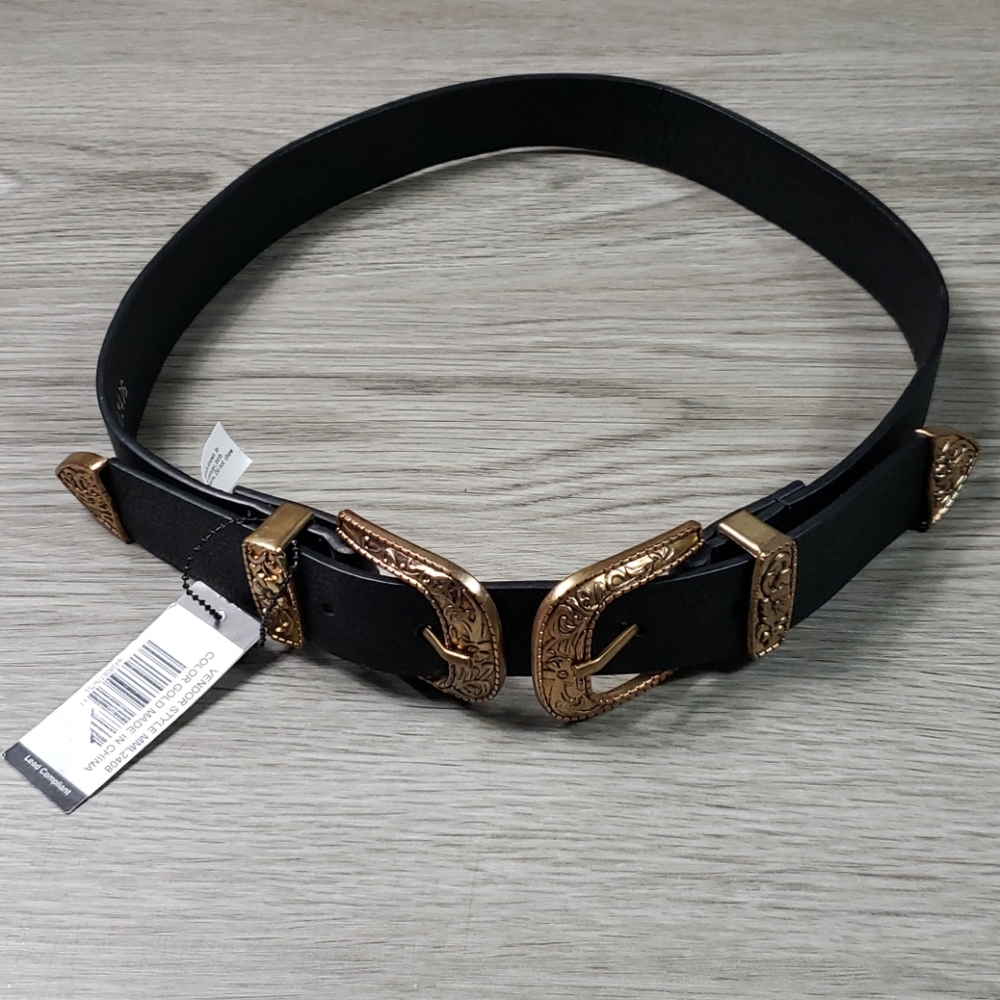 Lulus womens black casual belt